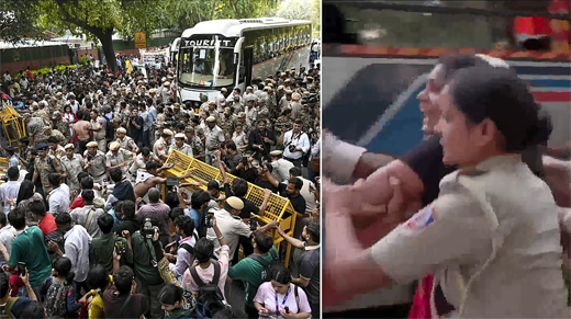 Delhi protest